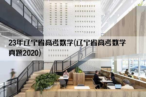 23年辽宁省高考数学(辽宁省高考数学真题2020)